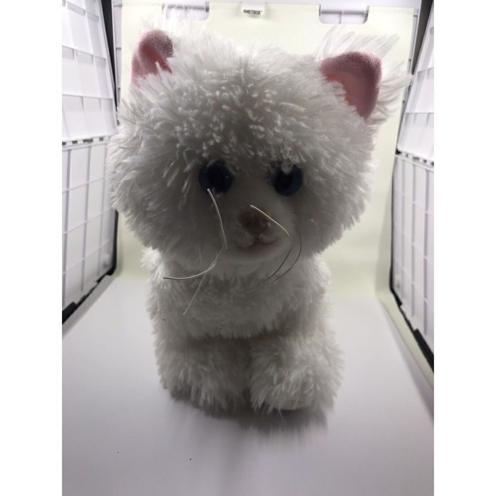 Build A Bear White Cat Kitten Kitty Persian Himalayan Blue Eyes 12" BAB